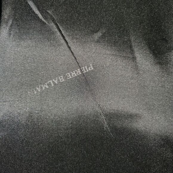 Pierre Balmain Wool Tuxedo Jacket Black Suiting Blazer Satin Shawl Collar 44R - Picture 7 of 16